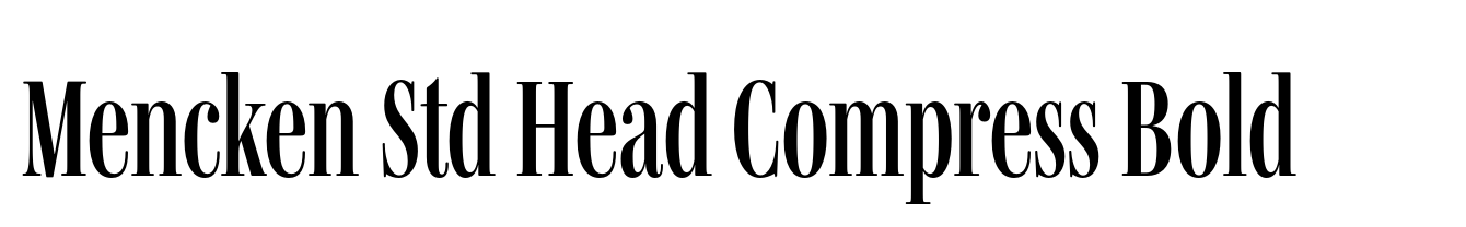 Mencken Std Head Compress Bold